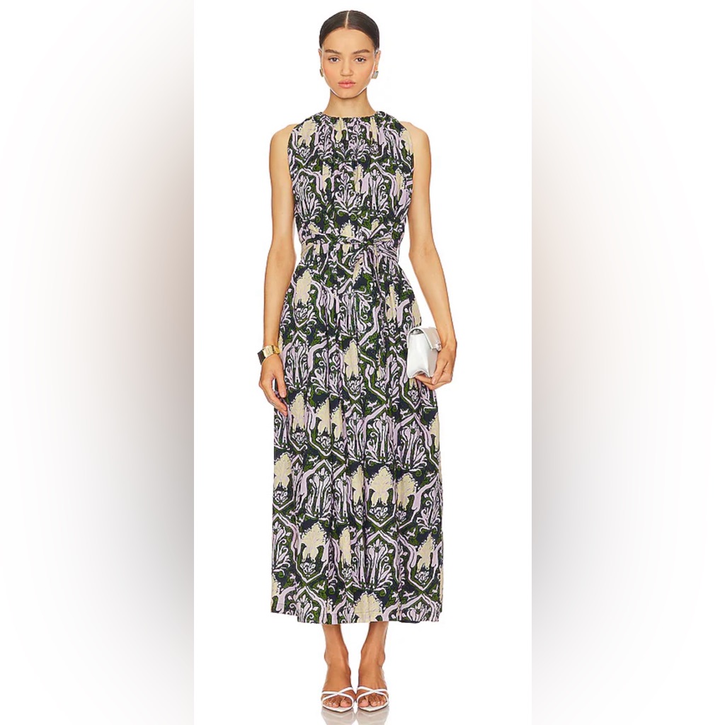 Cleobella Becca Cotton Paisley Dress In Casablanca Print Size Large